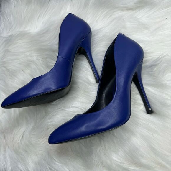 Steve Madden Cobalt Blue Galleryy Leather Pump 6.5 - Picture 6 of 12